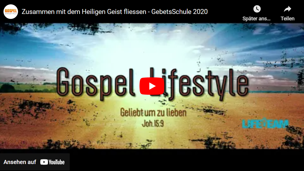 Mehr über den Artikel erfahren Zusammen mit dem Heiligen Geist fliessen